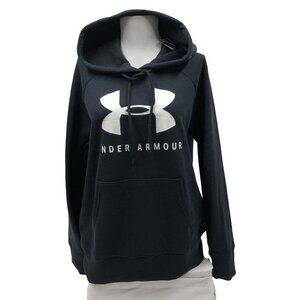 UNDER ARMOUR WOMEN'S RIVAL FLEECE LOGO PULL‎ OVER HOODIE SM NEW WITH TAG